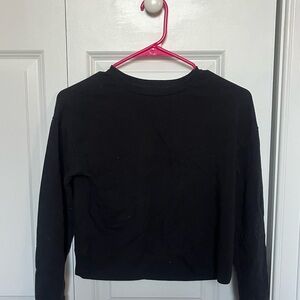 All in Motion Black Crew Neck Top